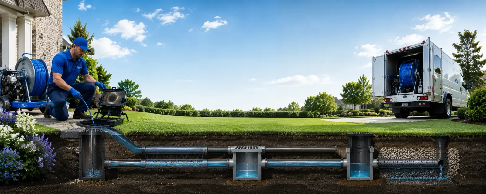 Outdoor drain cleaning information for Williamsville, VT